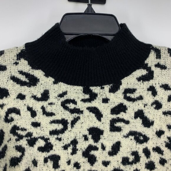 Lost + Wander Sweater My Dearest Leopard Mock Neck - Picture 3 of 9